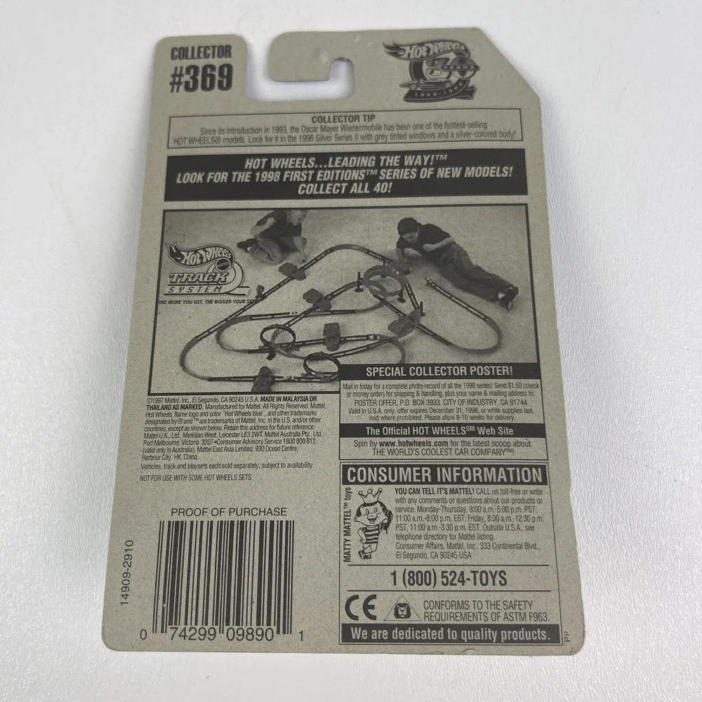 1996 Hot Wheels Sizzlers Premiere Collectors Model 369